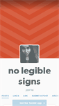Mobile Screenshot of nolegiblesigns.tumblr.com