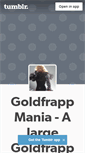 Mobile Screenshot of goldfrappmania.tumblr.com