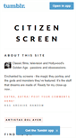 Mobile Screenshot of citizenscreen.tumblr.com