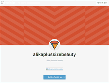 Tablet Screenshot of alikaplussizebeauty.tumblr.com