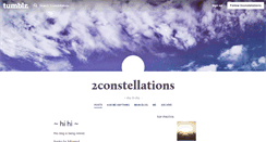 Desktop Screenshot of 2constellations.tumblr.com