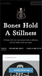 Mobile Screenshot of bonesholdastillness.tumblr.com