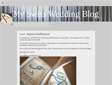Tablet Screenshot of myswissweddingblog.tumblr.com
