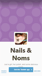 Mobile Screenshot of nailsandnoms.tumblr.com