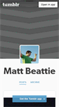 Mobile Screenshot of mtbeattie.tumblr.com