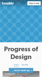 Mobile Screenshot of progressofdesign.tumblr.com