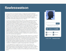 Tablet Screenshot of flawlesswatson.tumblr.com