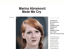 Tablet Screenshot of marinaabramovicmademecry.tumblr.com