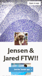 Mobile Screenshot of jensenjaredftw.tumblr.com
