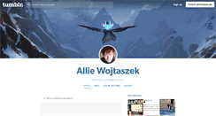 Desktop Screenshot of alliewojtaszek.tumblr.com