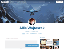 Tablet Screenshot of alliewojtaszek.tumblr.com