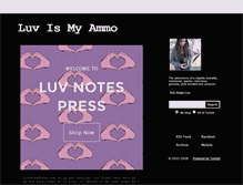 Tablet Screenshot of luvismyammo.tumblr.com