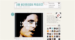 Desktop Screenshot of jimmorrisonproject.tumblr.com