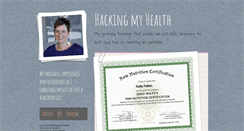 Desktop Screenshot of hackingmyhealth.tumblr.com
