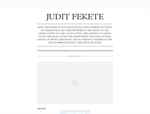 Tablet Screenshot of juditfekete.tumblr.com