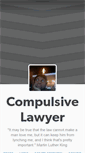 Mobile Screenshot of compulsivelawyer.tumblr.com