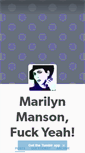 Mobile Screenshot of marilynmansonfuckyeah.tumblr.com