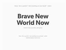 Tablet Screenshot of bravenewworldnow.tumblr.com
