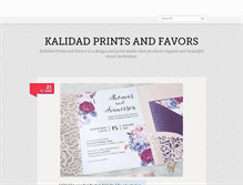 Tablet Screenshot of kalidadprintsandfavors.tumblr.com