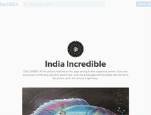 Tablet Screenshot of indiaincredible.tumblr.com