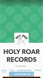 Mobile Screenshot of holyroarrecords.tumblr.com