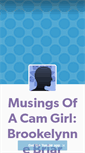 Mobile Screenshot of musingsofacamgirl.tumblr.com