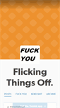 Mobile Screenshot of flickingthingsoff.tumblr.com