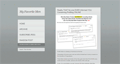 Desktop Screenshot of myfavoritemen.tumblr.com
