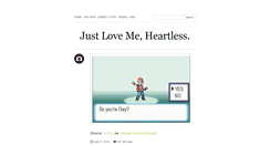 Desktop Screenshot of justlovemeheartless.tumblr.com