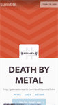 Mobile Screenshot of deathbymetal.tumblr.com