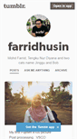 Mobile Screenshot of farridhusin.tumblr.com