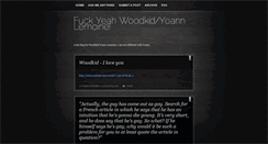 Desktop Screenshot of fuckyeahwoodkid.tumblr.com