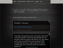 Tablet Screenshot of fuckyeahwoodkid.tumblr.com