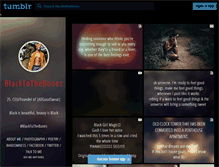 Tablet Screenshot of blacktothebones.tumblr.com