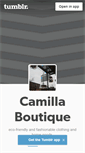 Mobile Screenshot of camillaboutique.tumblr.com