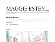 Tablet Screenshot of maggieestey.tumblr.com