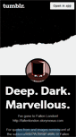 Mobile Screenshot of deepdarkmarvellous.tumblr.com