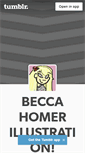 Mobile Screenshot of beccahomer.tumblr.com