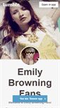 Mobile Screenshot of emilybrowningfans.tumblr.com