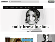 Tablet Screenshot of emilybrowningfans.tumblr.com