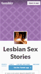 Mobile Screenshot of lesbian-sex-stories.tumblr.com