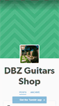 Mobile Screenshot of dbzguitars.tumblr.com