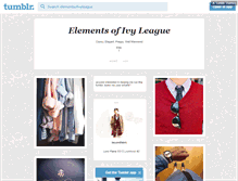 Tablet Screenshot of elementsofivyleague.tumblr.com