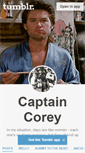 Mobile Screenshot of captaincorey.tumblr.com
