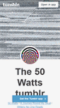 Mobile Screenshot of 50watts.tumblr.com