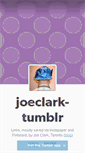 Mobile Screenshot of joeclark.tumblr.com