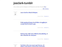 Tablet Screenshot of joeclark.tumblr.com