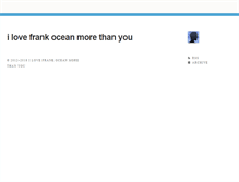 Tablet Screenshot of frankinmyocean.tumblr.com