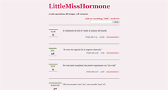 Desktop Screenshot of littlemisshormone.tumblr.com