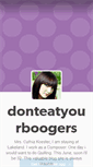 Mobile Screenshot of donteatyourboogers.tumblr.com